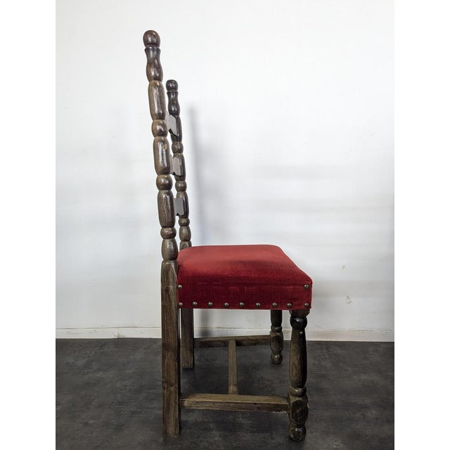 Vintage Spanish Chairs in Wood, Set of 8 For Sale - Image 6 of 9