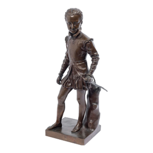 Antique F. Barbedienne Bronze Sculpture of King Henry IV - Francois Bosio