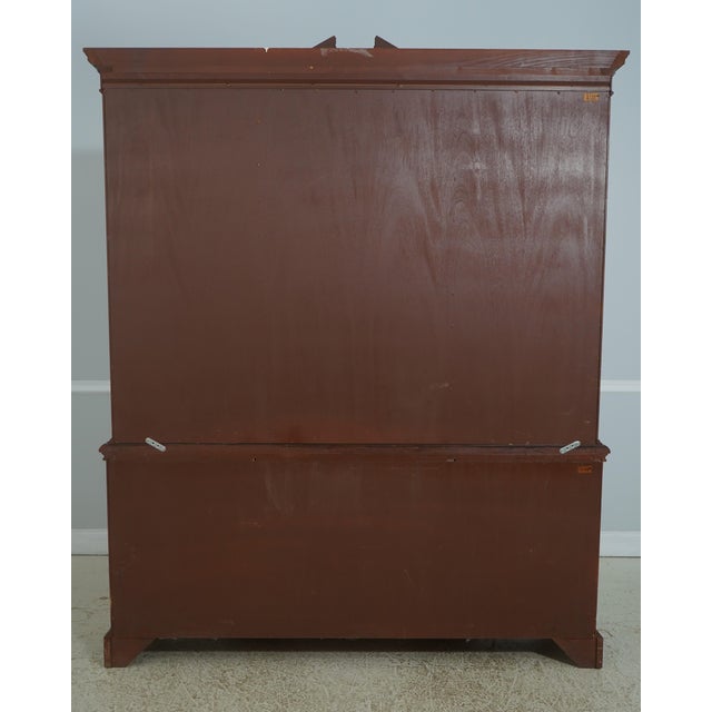 Baker Chippendale Historic Charleston Mahogany China Cabinet For Sale - Image 17 of 18