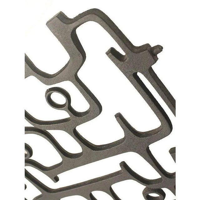 Vintage Wall Sculpture, 1950s For Sale - Image 6 of 11