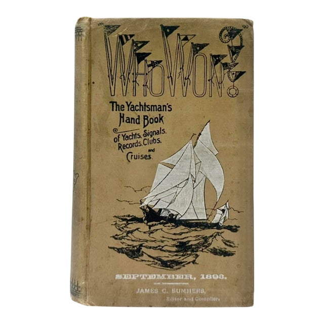 Who Won Yachtsman’s Handbook by James C Summers 1893 Nautical Yacht Clubs For Sale