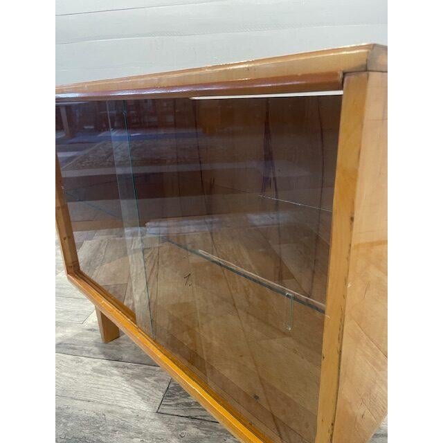 Vintage Sideboard from Novy Domov with Glass Sliding Doors, 1970 For Sale - Image 4 of 7