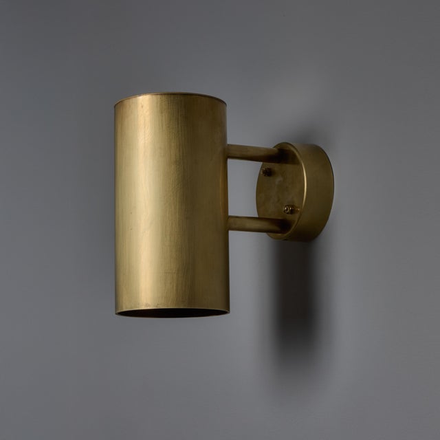 Örsjö Hans-Agne Jakobsson C 627/110 'Rulle' Raw Brass Outdoor Sconce For Sale - Image 4 of 17