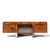 Paul Evans Style Mid Century Patchwork Burlwood Desk This desk measures: 84 wide x 22.75 deep x 29.75 high, with a chair...