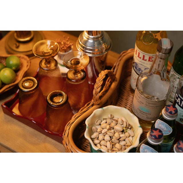 Sharland England Splatter Scallop Dish, Yellow & Verde For Sale - Image 4 of 4