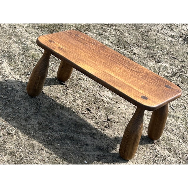 Brutalist Danish Modern Brutalist Oak Coffee Table For Sale - Image 3 of 5