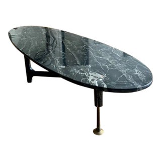 1960s Marble Table With Articulated Tripod Base For Sale