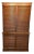 English Regency / Campaign Style Tambour Door Bookcase Cabinet in Oak, C. 1890–1920 For Sale