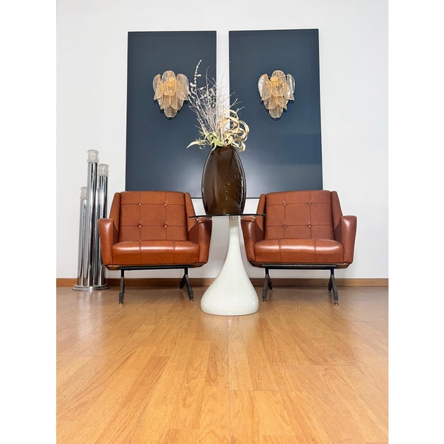 Vintage Gold Murano Glass Petal Wall Sconces from Rondini, 1990s, Set of 2 For Sale - Image 4 of 16