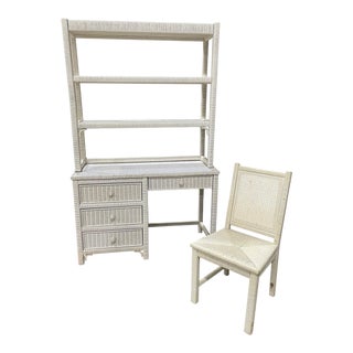 Late 20th Century Henry Link Desk & Hutch- 3 Piece Set For Sale