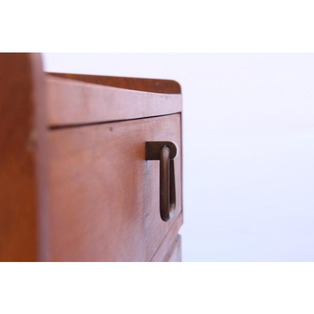 Vintage Bedside Tables in Walnut and Beech, 1950s, Set of 2 For Sale - Image 13 of 18