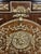 Mid 20th Century Louis XVI Style Gilt-Mounted Marquetry Commode With Green Marble Top For Sale - Image 4 of 5