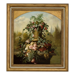 Carlo De Tommasi, Flowers, 2018, Oil on Canvas, Framed For Sale