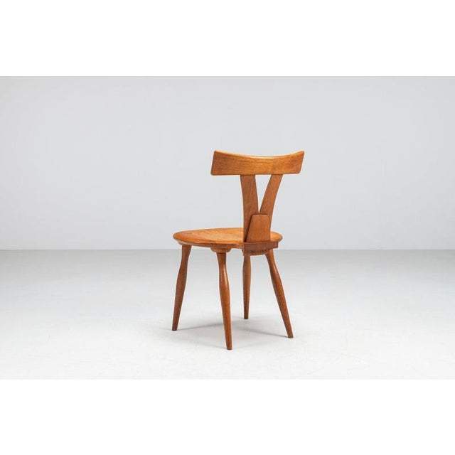 Wood Vintage Scandinavian Dining Chairs in Oak, Sweden, 1960, Set of 4 For Sale - Image 7 of 14