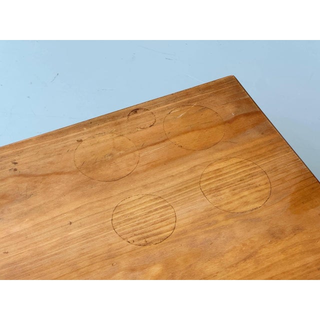 Vintage Wooden Bench with Seat in Beech, 1970s For Sale - Image 14 of 18