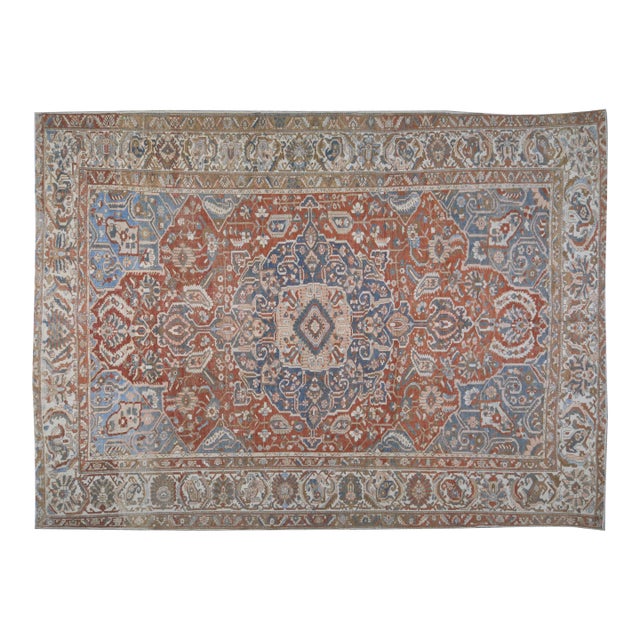 Vintage Turkish Anatolian Hand Knotted Wool Rug, 12x16'6 For Sale