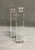 Glass Oleg Cassini Miniamlist Crystal Candlsticks - A Pair For Sale - Image 7 of 10