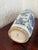 Bunny Williams Home Vintage 1980s Chinese Export Blue and White Porcelain Faceted Vase For Sale - Image 4 of 5