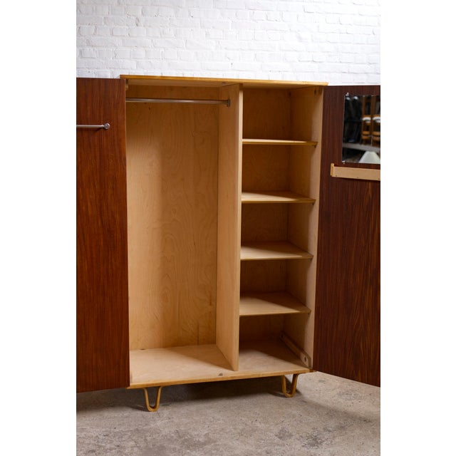 KB33 Wardrobe in Teak and Beech by Cees Braakman for Pastoe, 1950s For Sale - Image 13 of 18