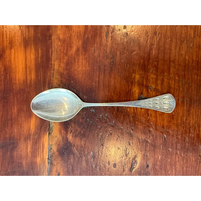 Mid 20th Century Mid 20th Century Romance by Bjorn Rosenthal Sterling Silver 925 Soup Spoon For Sale - Image 5 of 11