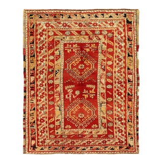 Pasargad DC Turkish Vintage Hand-Knotted Konya Seccade Rug For Sale