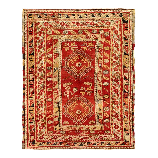 Pasargad DC Turkish Vintage Hand-Knotted Konya Seccade Rug For Sale