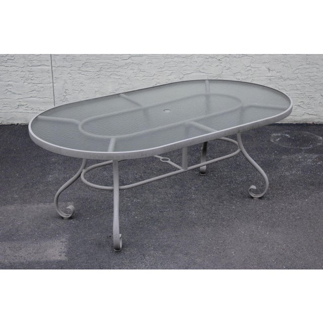 Woodard Furniture Co. Woodard Ramsgate Oval Patio Dining Table And Six Chairs Set For Sale - Image 4 of 18