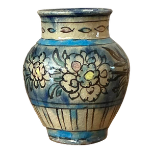 Vintage Boho Crackle Glaze Vase