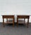 Vintage Ethan Allen Pair of Traditional Style Solid Wood 2 Tier Nightstands Bed Side Tables. Beautiful pair of end tables...
