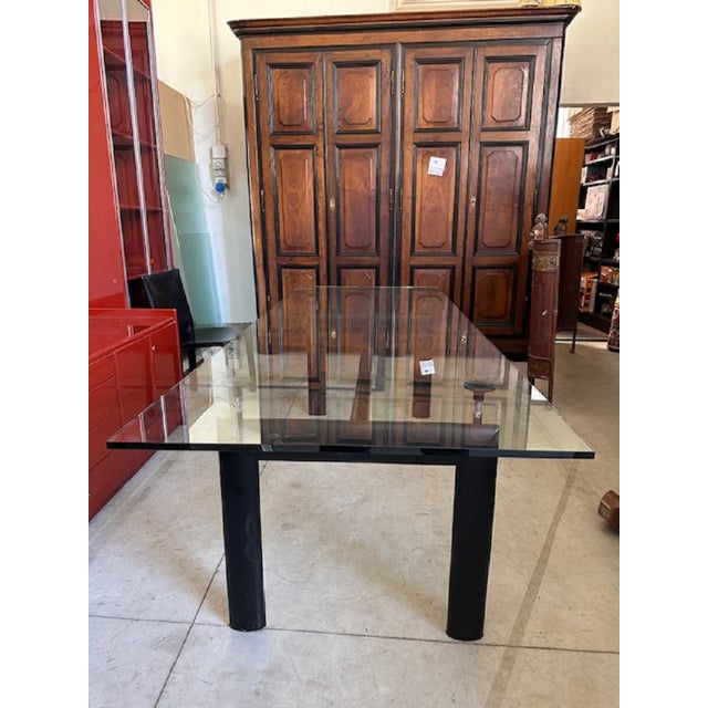 Glass Lc6 Dining Table by Le Corbusier for Cassina For Sale - Image 12 of 16