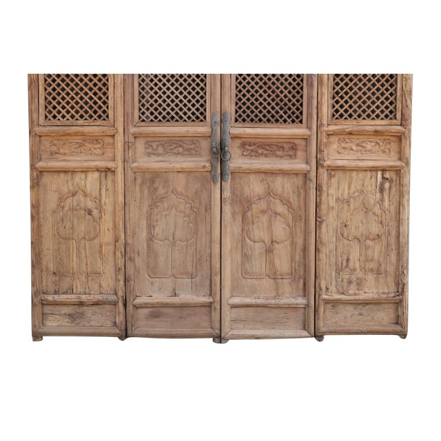 Early 19th Century 4 Early 19 Century Antique Chinese Screen Doors For Sale - Image 5 of 7