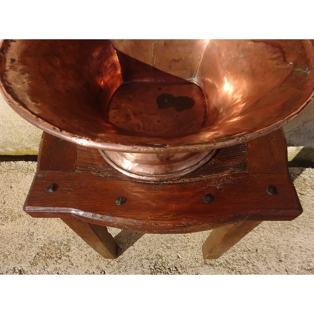 Antique Copper Fountain on Oak Base For Sale - Image 15 of 18