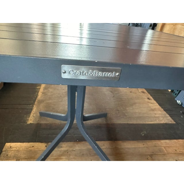 Contemporary Crate & Barrel Lanai 35" Square Fliptop Outdoor Dining Table For Sale - Image 3 of 6