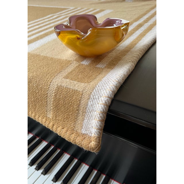 Presenting this STUNNING Alfredo Barbini* glass bowl/ashtray in his “geode” style as seen in 1960s Barbini Murano Glass...