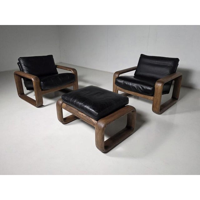 Hombre Lounge Chairs with Ottoman from Rosenthal, Germany, 1970s, Set of 3 For Sale - Image 10 of 10