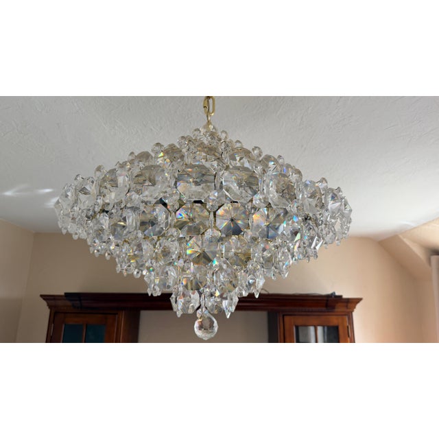 Mid-Century Venini Style Swarovski Baronet 12 Light Chandelier by Schonbek For Sale - Image 9 of 10
