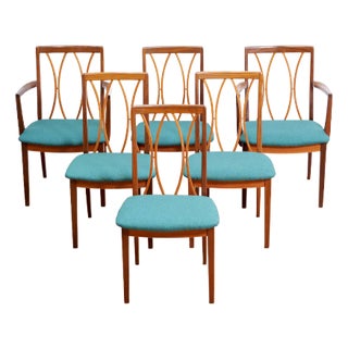 1970s Set of 6 Mid Century Dining Chairs by G Plan For Sale
