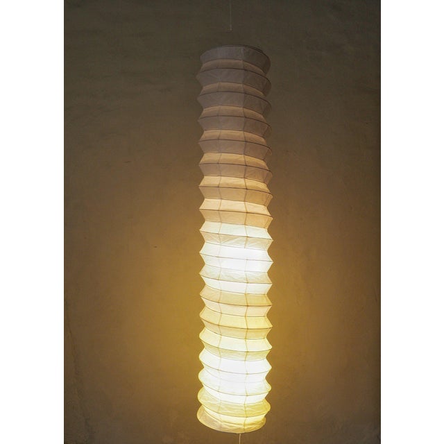 Wood Ceiling Lamp by Isamu Noguchi, 1970s For Sale - Image 7 of 9