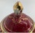 Red Vintage Pair of Noritake Porcelain Urns Hand Painted Red With Gold For Sale - Image 8 of 8