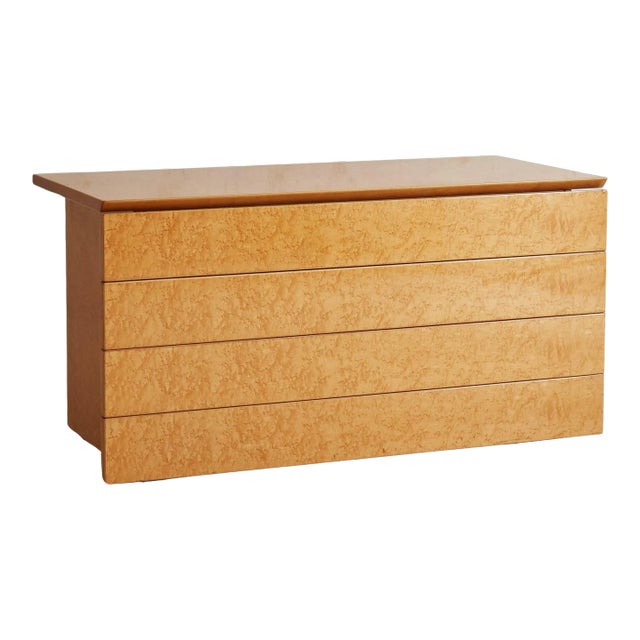 Birdseye Maple Chest of Drawers by Saporiti Italia, Italy 1970s For Sale