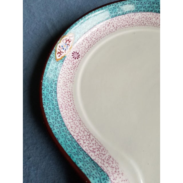 Antique Porcelain Serving Tray For Sale - Image 4 of 10