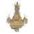 Fine 19th C. French Empire Bronze and Crystal Chandelier For Sale