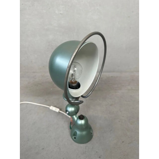 Green Vintage Industrial Jieldé Lamp For Sale - Image 8 of 8