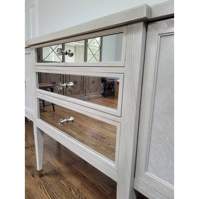 Bernhardt Traditional Sideboard Buffet - Antique Gray For Sale - Image 9 of 18