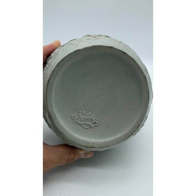 A Very Fine Antique English Victorian Grey Salt Glazed Stoneware Jug, by Mintons, Circa 1850's For Sale - Image 13 of 15