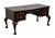 Hekman Furniture Hekman Furniture Solid Mahogany Traditional Chippendale Style 58" Writing Desk W. Tooled Leather Top For Sale - Image 4 of 12