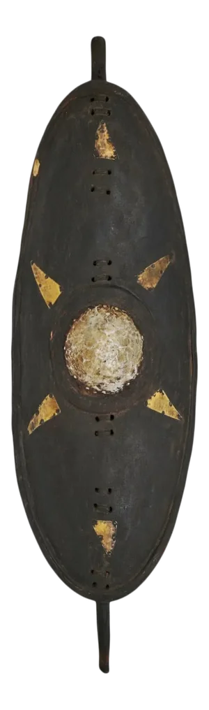 Vintage Elongated Wood Shield