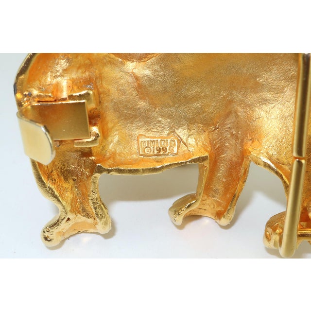 Gold Mimi DI N Bulldog Gold Plated Dog Buckles, 1995 For Sale - Image 8 of 12
