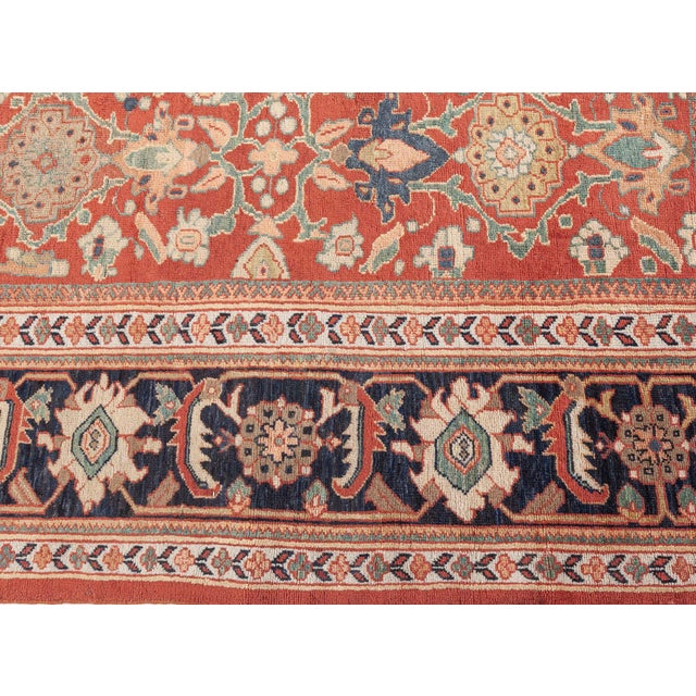 Persian Sultanabad Rug For Sale In New York - Image 6 of 8