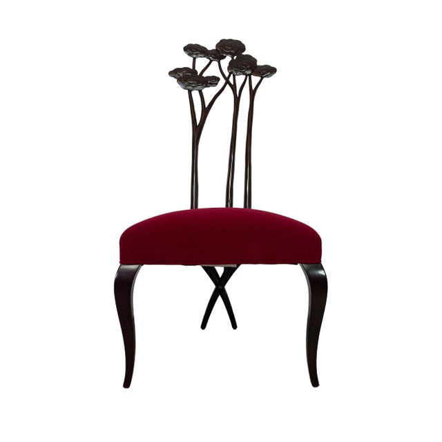 Christopher Guy Le Jardin Carved Floral Mahogany Dining Chairs, Set of 4 For Sale In Los Angeles - Image 6 of 18